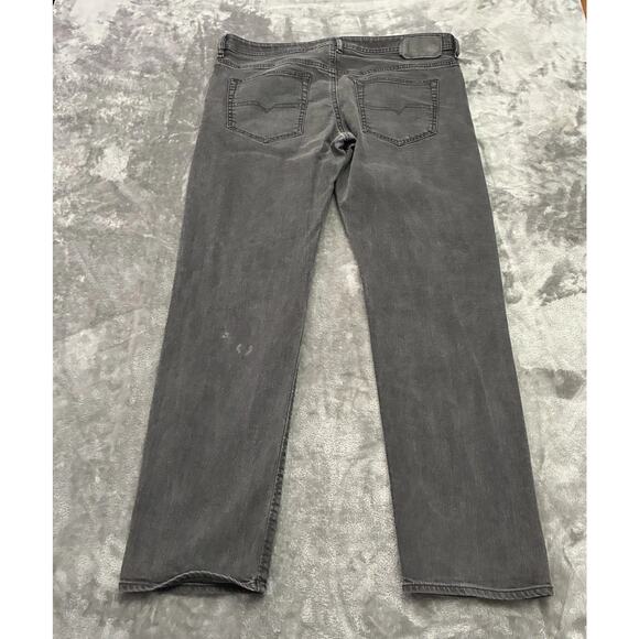 Diesel Jeans Mens 36x32 Black Buster Regular Slim Tapered 5 Pocket Stretch Denim - Picture 5 of 13